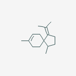 Structure of (1S,5S)-1β,8-Dimethyl-4-(1-methylethylidene)spiro[4.5]dec-7-ene