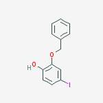 2-Benzyloxy-4-iodophenol结构式