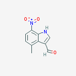 1H-Indole-3-carboxaldehyde, 4-methyl-7-nitro-结构式