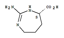 Structure of (7S)-2-amino-4,5,6,7-tetrahydro-1H-1,3-diazepine-7-carboxylic acid