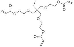 Structure of Ethoxylated trimethylolpropane triacrylate