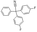 BIS-(4-FLUORO-PHENYL)-PHENYL-ACETONITRILE结构式