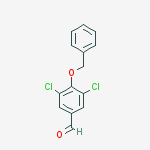 3,5-dichloro-4-phenylmethoxybenzaldehyde结构式