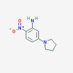 Structure of 2-Nitro-5-(1-pyrrolidinyl)-benzenamine