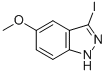 Structure of 3-IODO-5-METHOXY (1H)INDAZOLE