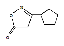 5(4H)-Isoxazolone,3-cyclopentyl-结构式