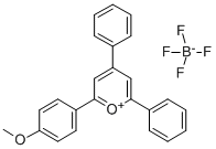 2-(4-甲氧基苯基)-4,6-二苯基吡喃翁四氟硼酸盐 的化学结构式