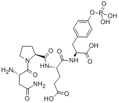 Structure of ASN-PRO-GLU-TYR(PO3H2)