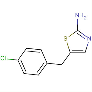 2-Thiazolamine, 5-[(4-chlorophenyl)methyl]-结构式