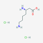 Structure of (S)-3,7-DIAMINOHEPTANOIC ACID DIHYDROCHLORIDE