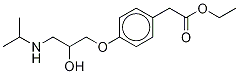 Structure of ethyl 2-[4-[2-hydroxy-3-(isopropylamino)propoxy]phenyl]acetate
