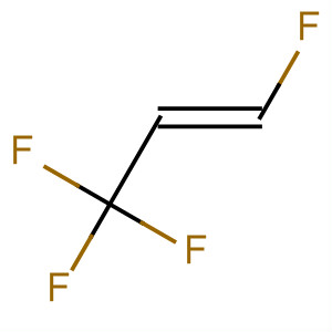 Structure of 1-Propene, 1,3,3,3-tetrafluoro-, (1E)-