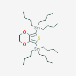 Structure of 2,5-Bis(tributylstannyl)-3,4-ethylenedioxythiophene