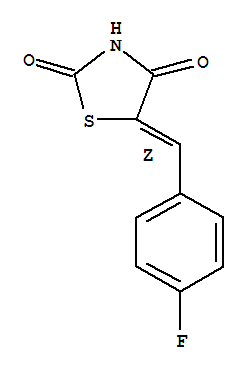 Structure of (Z)-5-(4-FLUOROBENZYLIDENE)THIAZOLIDINE-2,4-DIONE