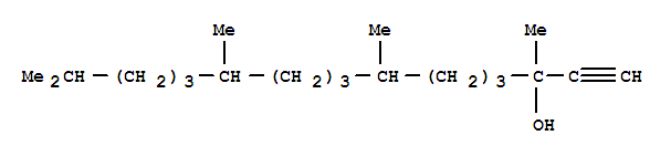 3,7,11,15-Tetramethylhexadec-1-yn-3-ol结构式