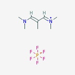 Structure of [(e)-3-(dimethylamino)-2-methylprop-2-enylidene]-dimethylazanium;hexafluorophosphate