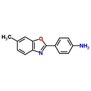 4-(6-methyl-1,3-benzoxazol-2-yl)aniline结构式