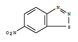 Structure of 1,2,3-benzothiadiazole, 6-nitro-