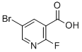 Structure of 5-BROMO-2-FLUORONICOTINIC ACID