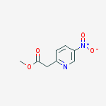 methyl 2-(5-nitropyridin-2-yl)acetate结构式