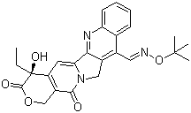 Structure of 7-tert-butoxyiminomethylcamptothecin