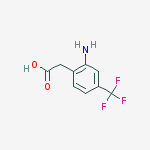 Structure of 2-Amino-4-(trifluoromethyl)phenylacetic acid
