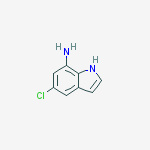 Structure of 1H-Indol-7-amine, 5-chloro-