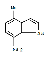 Structure of 1H-INDOL-7-AMINE,4-METHYL-