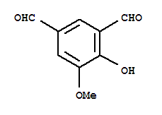 Isophthaldehyde, 4-hydroxy-5-methoxy-结构式