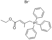 Structure of _x00B_2-Methyl-3-ethoxycarbonyl-2-propenyltriphenylphosphonium Bromide