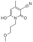 Structure of 6-hydroxy-1-(3-methoxypropyl)-4-methyl-2-oxo-1,2-dihydropyridine-3-carbonitrile