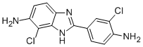 2-(4-AMINO-3-CHLORO-PHENYL)-4-CHLORO-3H-BENZOIMIDAZOL-5-YLAMINE结构式