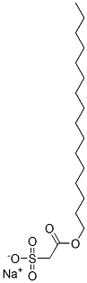 Structure of sodium 1-hexadecyl sulphonatoacetate