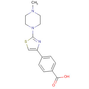 4-[2-(4-甲基-哌嗪-1-基)-噻唑-4-基]-苯甲酸结构式