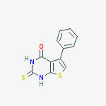 2-Mercapto-5-phenylthieno[2,3-d]pyrimidin-4(3H)-one结构式