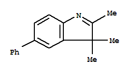 5-Phenyl-2,3,3-trimethyl-3H-indole结构式