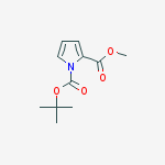 Structure of 1-O-tert-butyl 2-O-methyl pyrrole-1,2-dicarboxylate