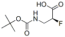 Propanoic acid,3-[[(1,1-dimethylethoxy)carbonyl]amino]-2-fluoro-, (2S)-结构式