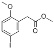 5-IODO-2-METHOXYBENZENEACETIC ACID METHYL ESTER结构式
