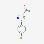 Structure of 1-(4-BROMOPHENYL)-1H-PYRAZOLE-4-CARBALDEHYDE