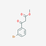 Structure of 3-(3-Bromophenyl)-3-oxopropionic acid methyl ester