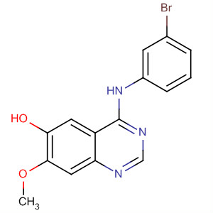 Structure of 6-Quinazolinol, 4-[(3-bromophenyl)amino]-7-methoxy-