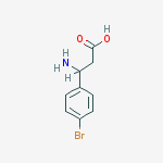 Benzenepropanoic Acid, .Beta.-Amino-4-Bromo-, (-)-结构式