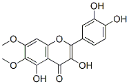 3,5,3,4-四羟基-6,7-二甲氧基黄酮结构式
