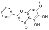 Structure of 5,6-DIHYDROXY-7-METHOXYFLAVONE