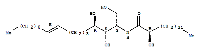Structure of Tetracosanamide,N-[(1S,2S,3R,7E)-2,3-dihydroxy-1-(hydroxymethyl)-7-heptadecen-1-yl]-2-hydroxy-,(2R)-
