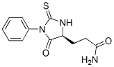 (4S)-5-Oxo-1-phenyl-2-thioxo-4-imidazolidinepropanamide结构式