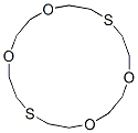 1,4,10,13-tetraoxa-7,16-dithiacyclooctadecane结构式
