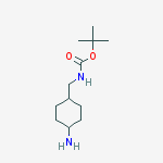 Carbamic acid, [(4-aminocyclohexyl)methyl]-, 1,1-dimethylethyl ester结构式