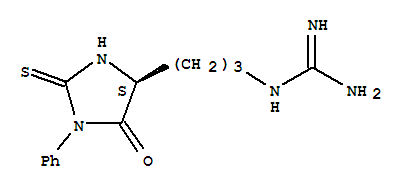 Structure of PHENYLTHIOHYDANTOIN ARGININE)